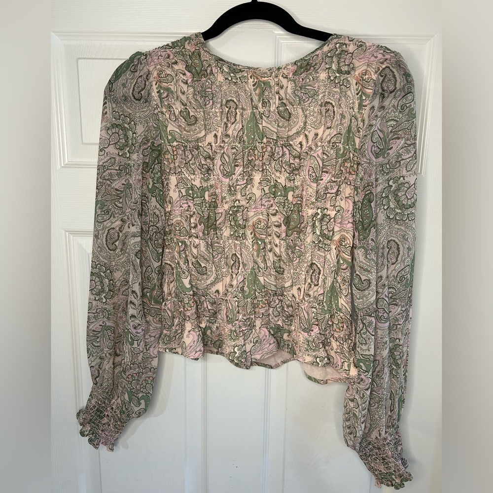 All together smocked paisley top by Sanctuary